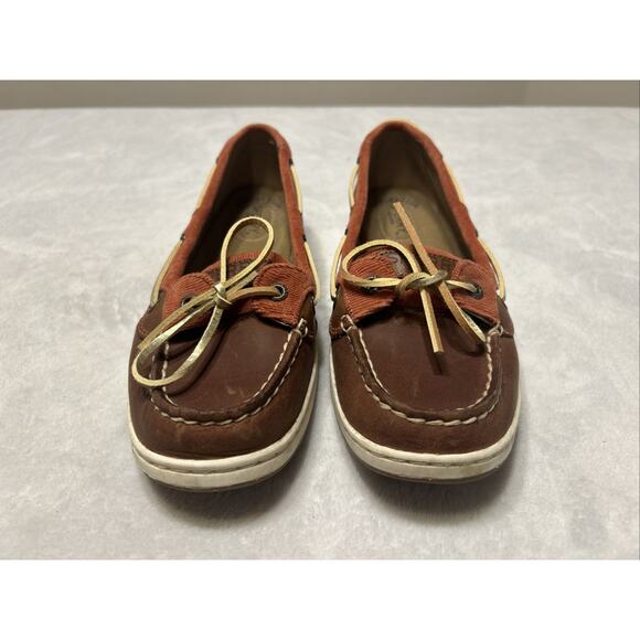 Sperry Top Sider Boat Shoes Women’s 8.5 M Angelfish Brown Leather Casual 9102138 - Picture 2 of 9